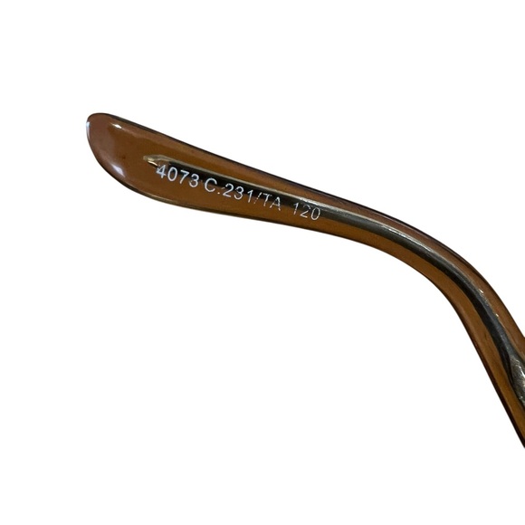 *RARE* CHANEL 4073 Y2K CC LOGO SILVER FRAME THIN AMBER LENS VINTAGE SUNGLASSES - Picture 6 of 11